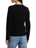 Olivia Bow-Embellished Wool Cardigan