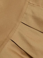 Koda Cotton-Blend Twill Midi-Skirt