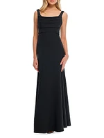 Bartlett Crepe Sleeveless Maxi Dress