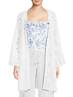 Brailey Eyelet Cover-Up Shirt