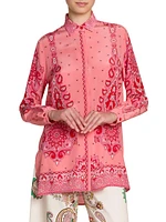 Medallion Fiore Tunic Top