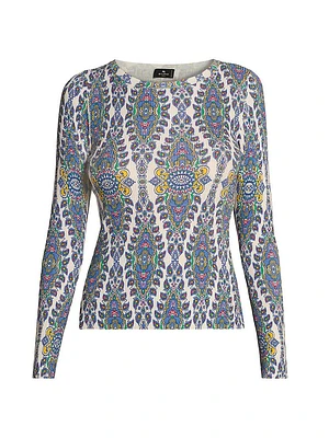 Medallion Long-Sleeve Top