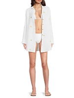 Kwitney Cotton Cover-Up Shirt