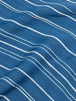 Rose Sapphire Stripe Midi-Dress