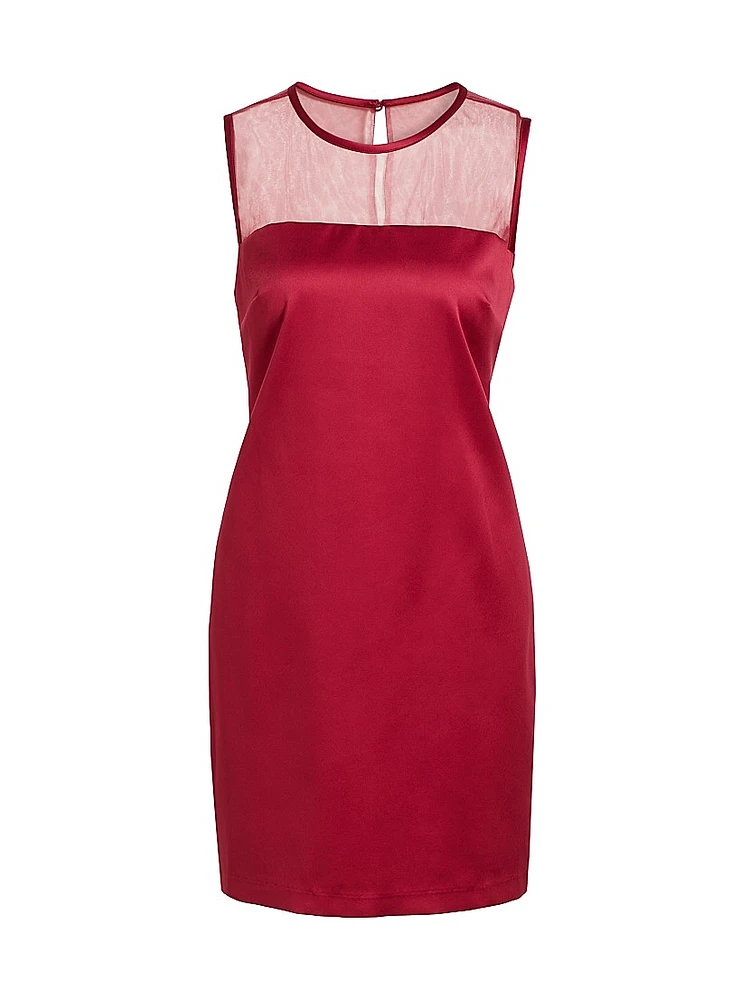 Ava Satin Shift Minidress