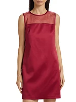 Ava Satin Shift Minidress
