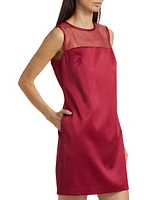 Ava Satin Shift Minidress