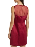 Ava Satin Shift Minidress