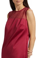 Ava Satin Shift Minidress