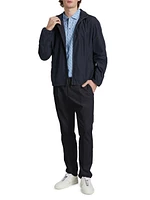 Elasticized Waist Straight-Leg Pants