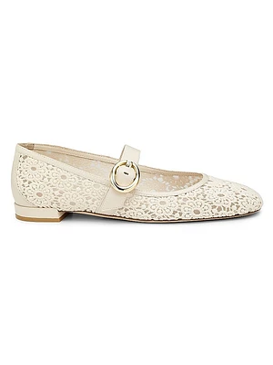 Arabella Crochet Mary Jane Flats