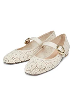 Arabella Crochet Mary Jane Flats