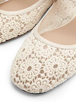 Arabella Crochet Mary Jane Flats