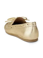 Tinsley Metallic Leather Boat Shoes
