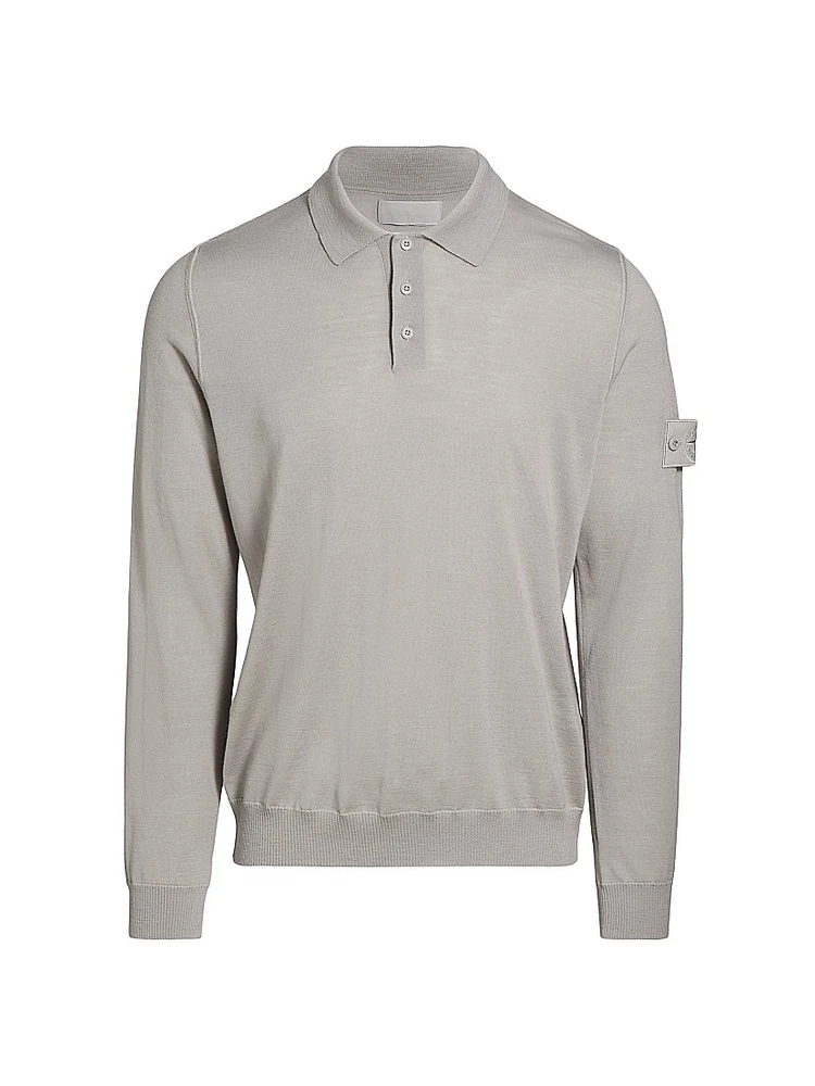 Ghost Long-Sleeve Polo Shirt