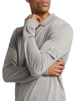 Ghost Long-Sleeve Polo Shirt