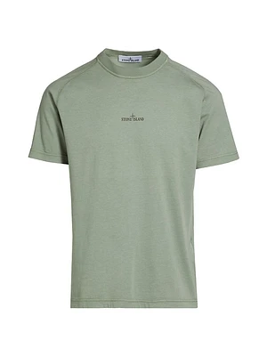 Institutional Print Garment-Dyed T-Shirt