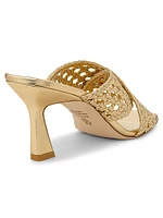 Thea Metallic Leather Mules