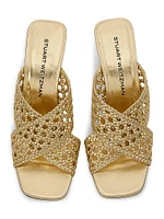 Thea Metallic Leather Mules