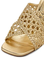 Thea Metallic Leather Mules