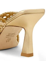 Thea Metallic Leather Mules