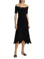 Posy Eyelet-Trim Off-The-Shoulder Top