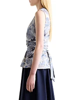 Tizzy Printed Buckle Top