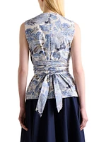 Tizzy Printed Buckle Top