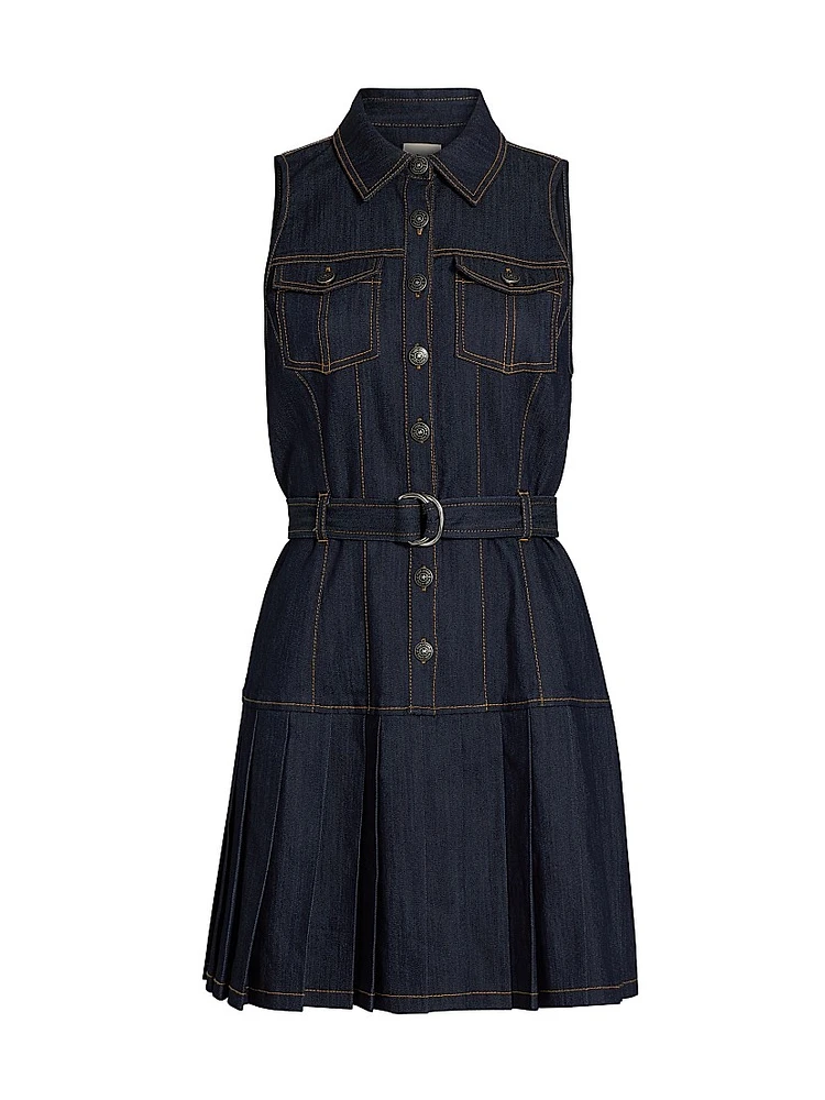 Moxie Denim Mini Shirtdress