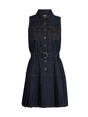 Moxie Denim Mini Shirtdress