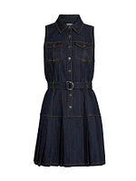 Moxie Denim Mini Shirtdress