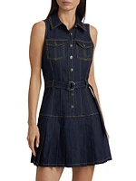 Moxie Denim Mini Shirtdress