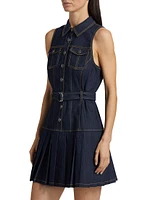 Moxie Denim Mini Shirtdress
