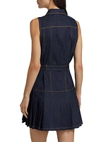 Moxie Denim Mini Shirtdress