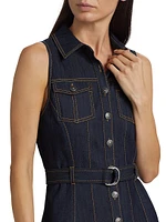 Moxie Denim Mini Shirtdress