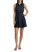 Moxie Denim Mini Shirtdress