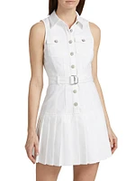 Moxie Denim Mini Shirtdress