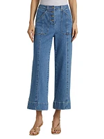 Benji Mid-Rise Wide-Leg Pants
