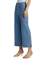 Benji Mid-Rise Wide-Leg Pants