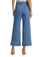 Benji Mid-Rise Wide-Leg Pants
