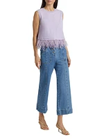 Benji Mid-Rise Wide-Leg Pants