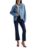 Farrah Boot-Cut Crop Jeans