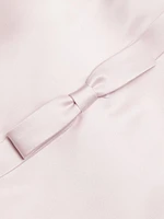Techno Satine Strapless Bowtie Minidress