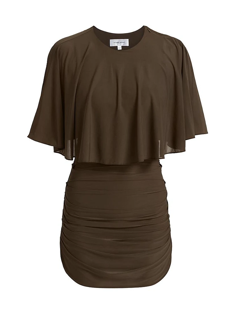Kaeli Capelet Ruched Minidress