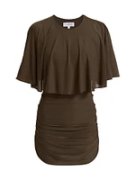 Kaeli Capelet Ruched Minidress