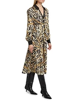 Hana Pleated Midi-Dress
