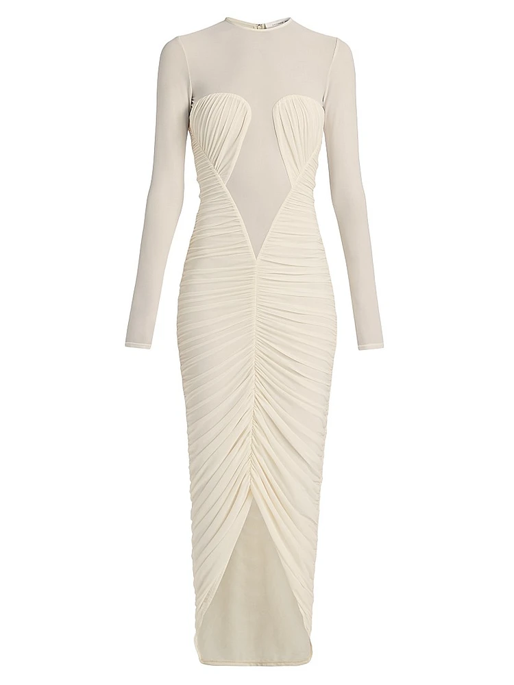 Besora Ruched Jersey Maxi Dress