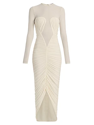 Besora Ruched Jersey Maxi Dress