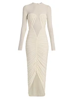 Besora Ruched Jersey Maxi Dress