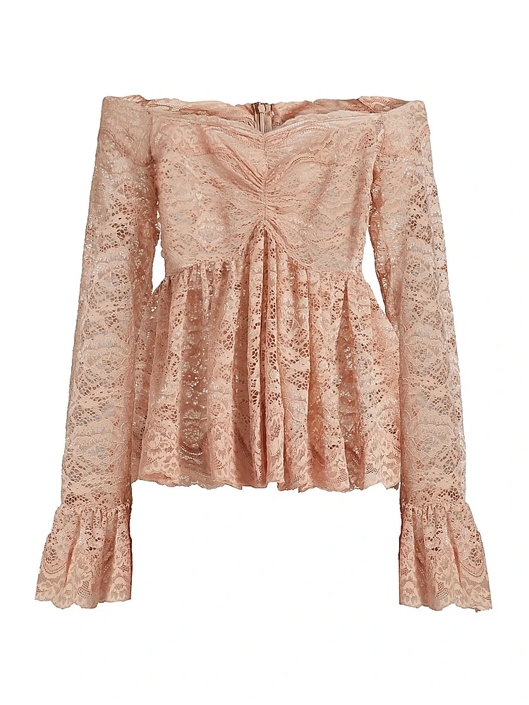 Ria Lace Off-the-Shoulder Blouse
